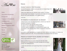Tablet Screenshot of amorebruidsmode.nl